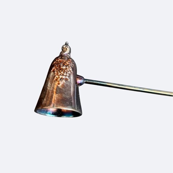 Wallace Silversmiths Candle Snuffer Box Silver Tone 8.25" Heavy - Picture 3 of 4